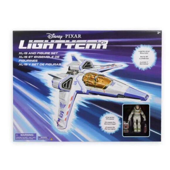 Rare Disney Parks Pixar Lightyear XL-15 Vehicle and Figure Set NEW in Box - Picture 1 of 3